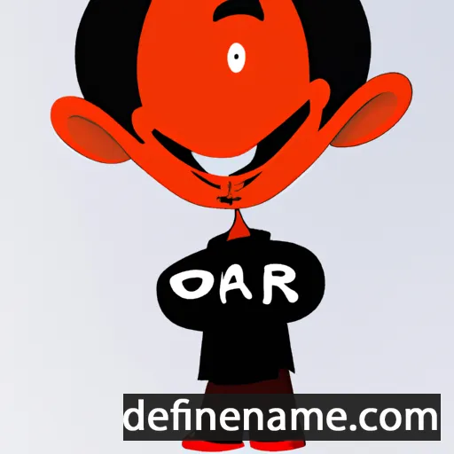 cartoon of the name Omair