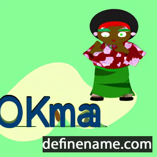 cartoon of the name Omaka