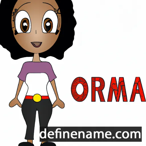 cartoon of the name Omaria