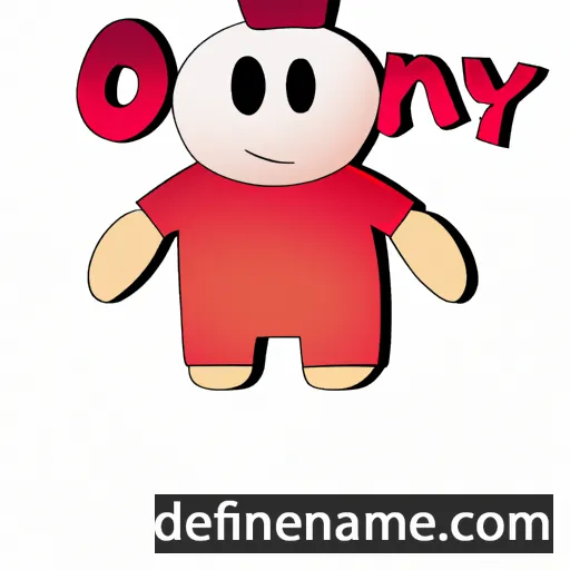 cartoon of the name O'ntoy