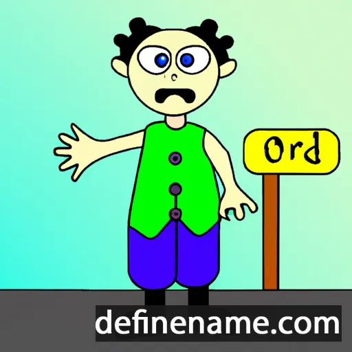 cartoon of the name Óráed