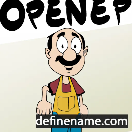 cartoon of the name Öner