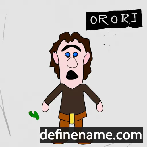 cartoon of the name Örnólfur