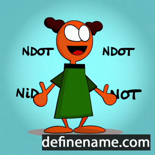 cartoon of the name Ǫndótt