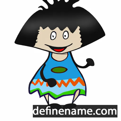 cartoon of the name Omeka