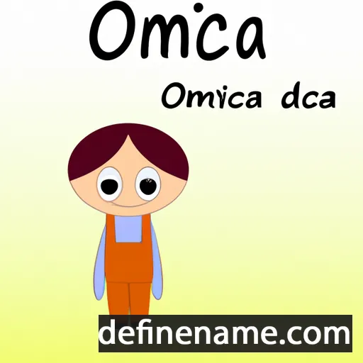 cartoon of the name Omica