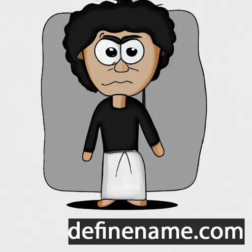 cartoon of the name Omkar