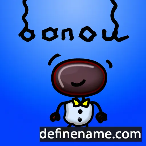 cartoon of the name Omnebon