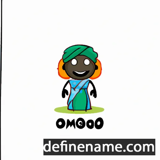 cartoon of the name Omojayogbe