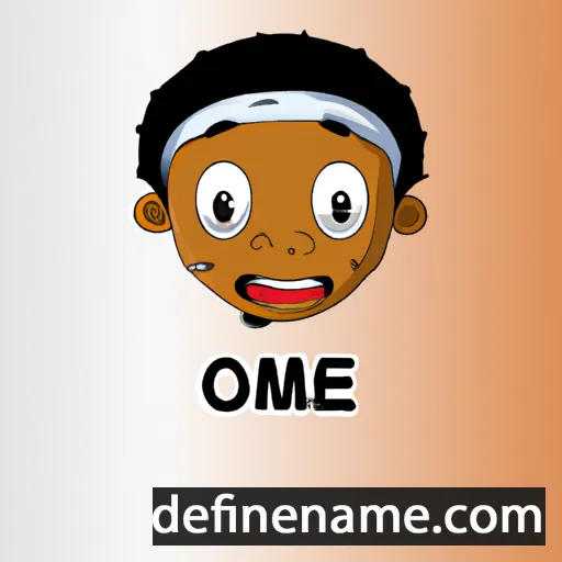 cartoon of the name Omoye