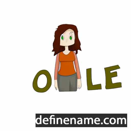 cartoon of the name Onalie