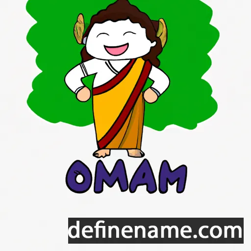 cartoon of the name Onam