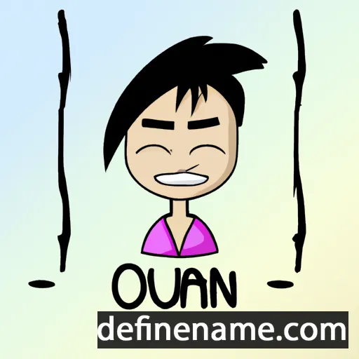 cartoon of the name Onaniu