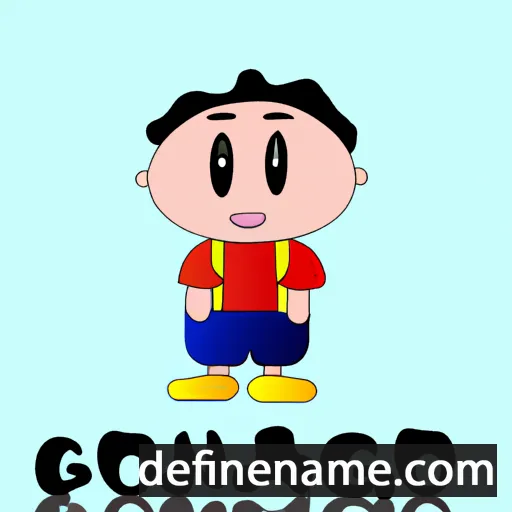 cartoon of the name Onanong