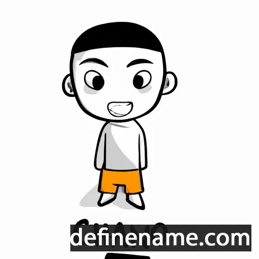 cartoon of the name Onechanh