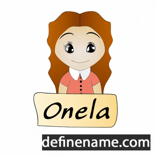 cartoon of the name Onelia