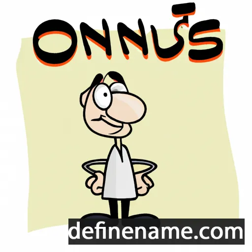 Onesmus cartoon