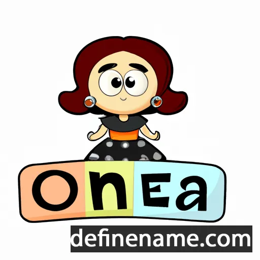 cartoon of the name Oneta