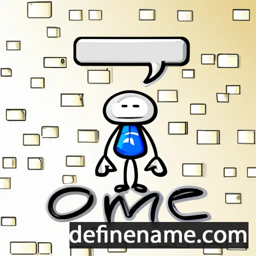 cartoon of the name Onezym