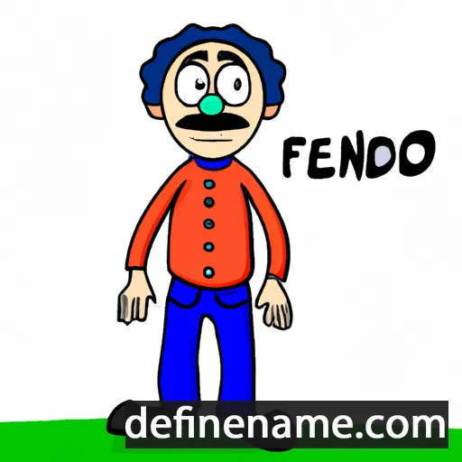 cartoon of the name Onfredo