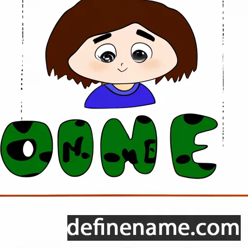 cartoon of the name Onie