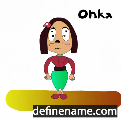 cartoon of the name Onnika