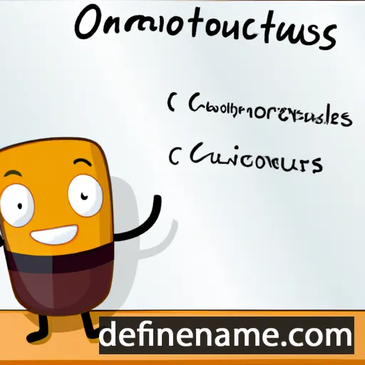 Onomastus cartoon