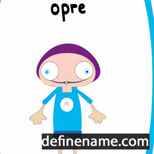 cartoon of the name Onopre