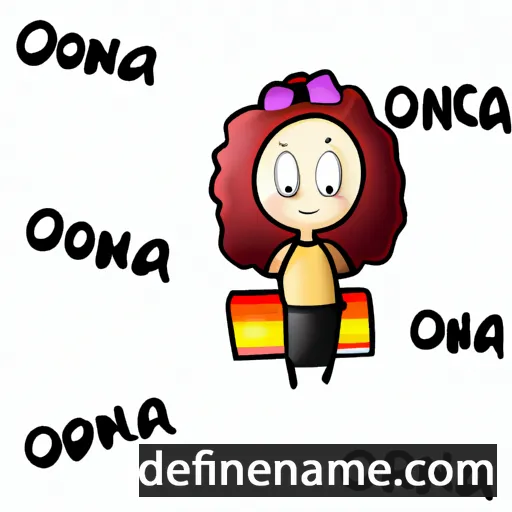 cartoon of the name Onora