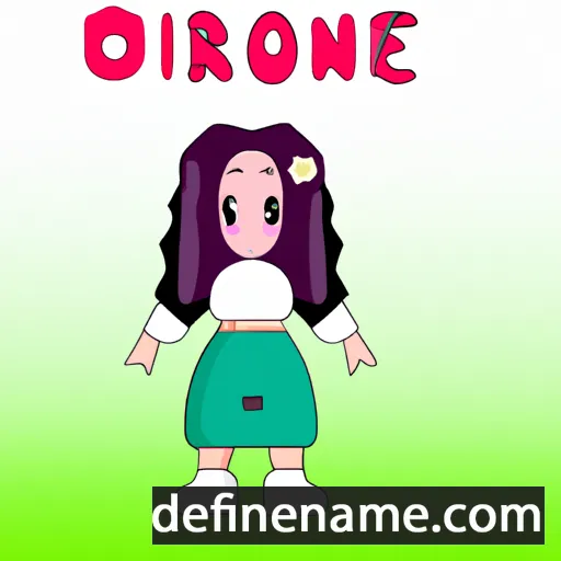 cartoon of the name Onorine