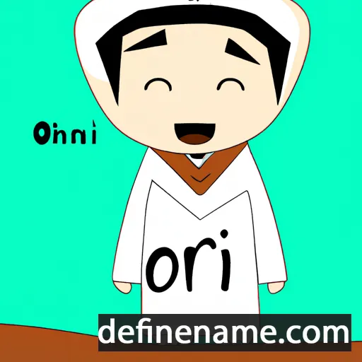 cartoon of the name Onri