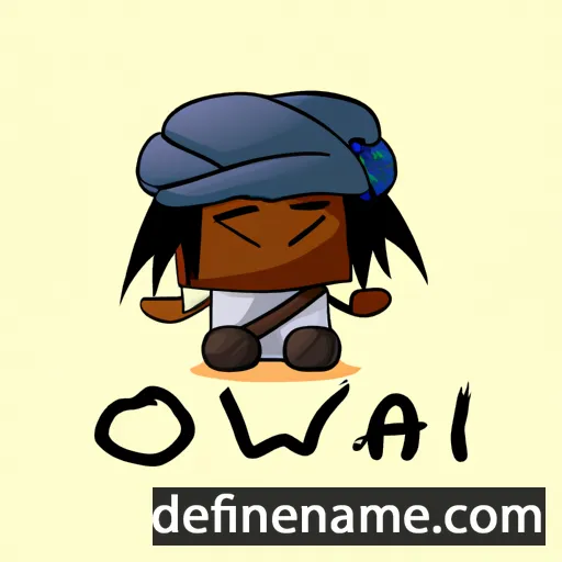 cartoon of the name Onwá:ri