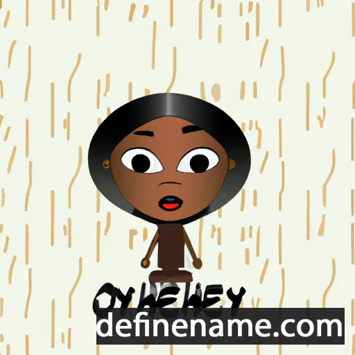 cartoon of the name Onyeche