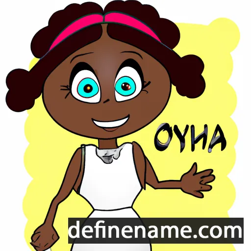 cartoon of the name Onyinah