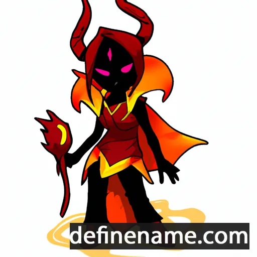 cartoon of the name Onyxia