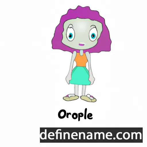 cartoon of the name Opalene