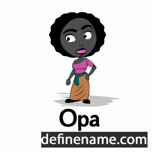 cartoon of the name Opara