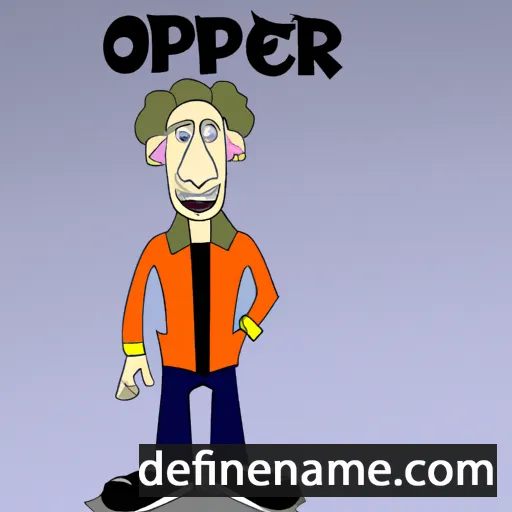 cartoon of the name Opher