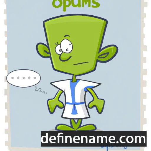 Opimius cartoon