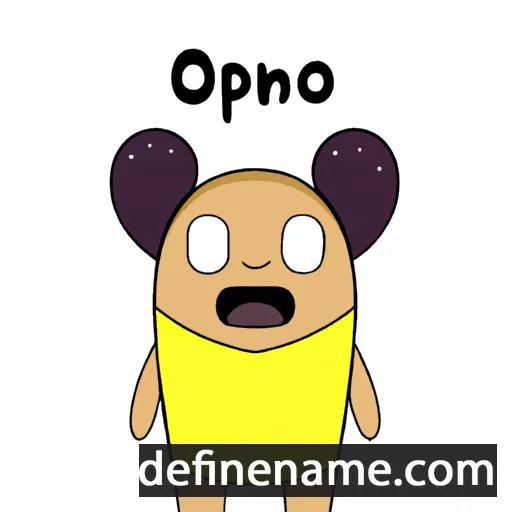 cartoon of the name Opono