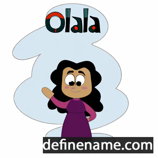 cartoon of the name Oqila