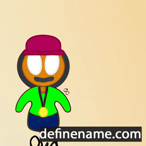 cartoon of the name Oqmoya