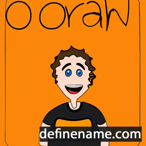 cartoon of the name Oran