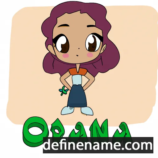 cartoon of the name Orana