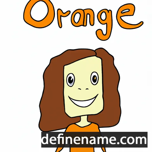 cartoon of the name Orane