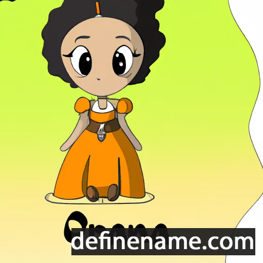 cartoon of the name Oranna