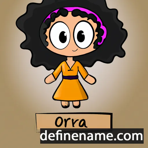 cartoon of the name Orazia