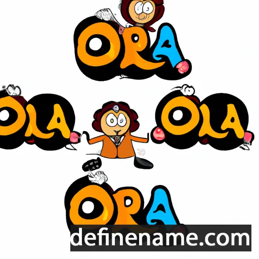 cartoon of the name Orbala