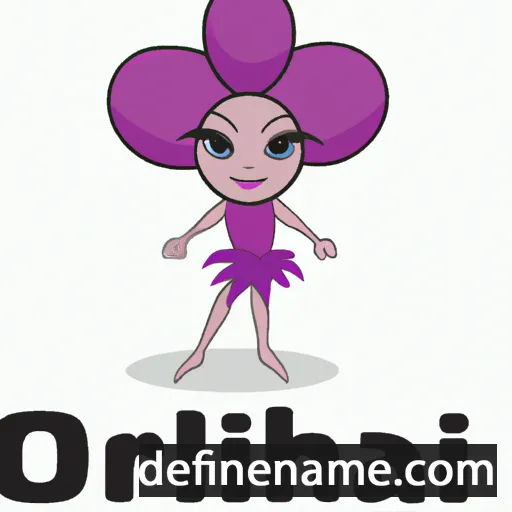 cartoon of the name Orchid