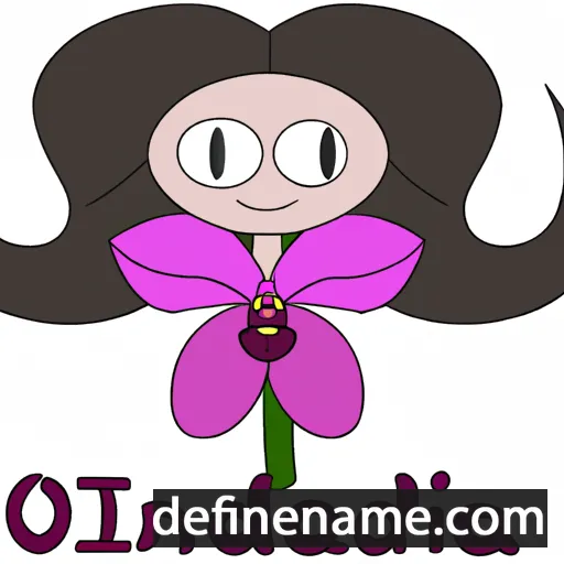 cartoon of the name Orchidea